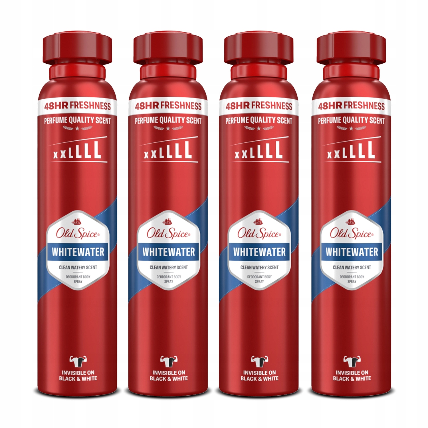 Sada Old Spice Whitewater Deodorant ve spreji pro muže 4x250 ml