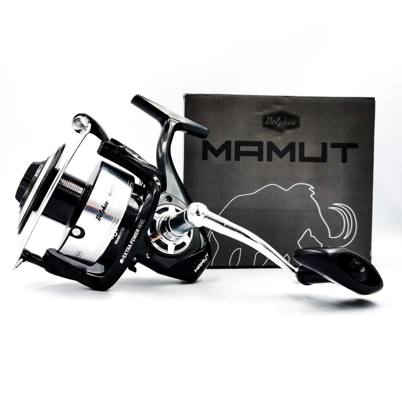Kołowrotek Sumowy Delphin Mamut 12000 XXL Mocny na Suma Pojemny 0.50mm 425m