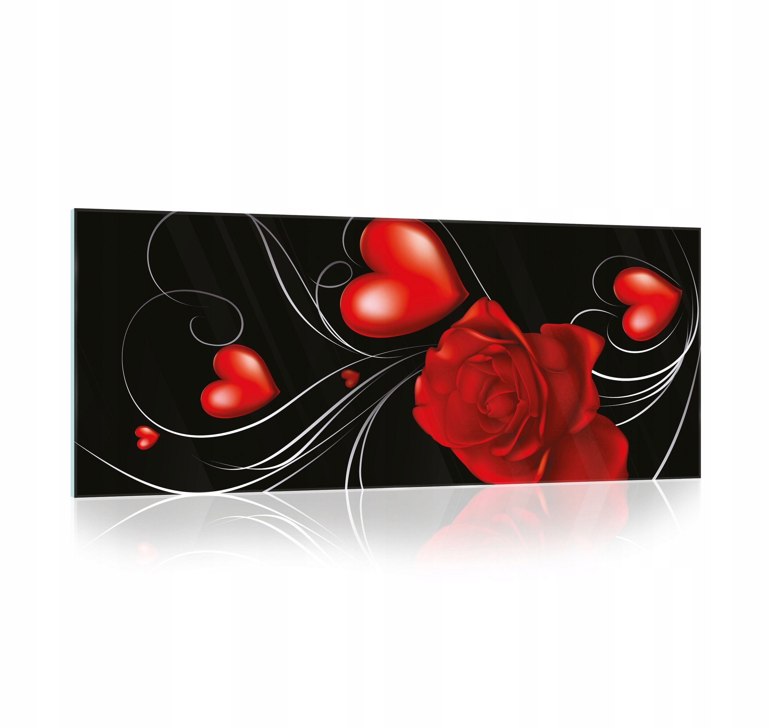 Obraz na skle Kvety do obývačky 125x50