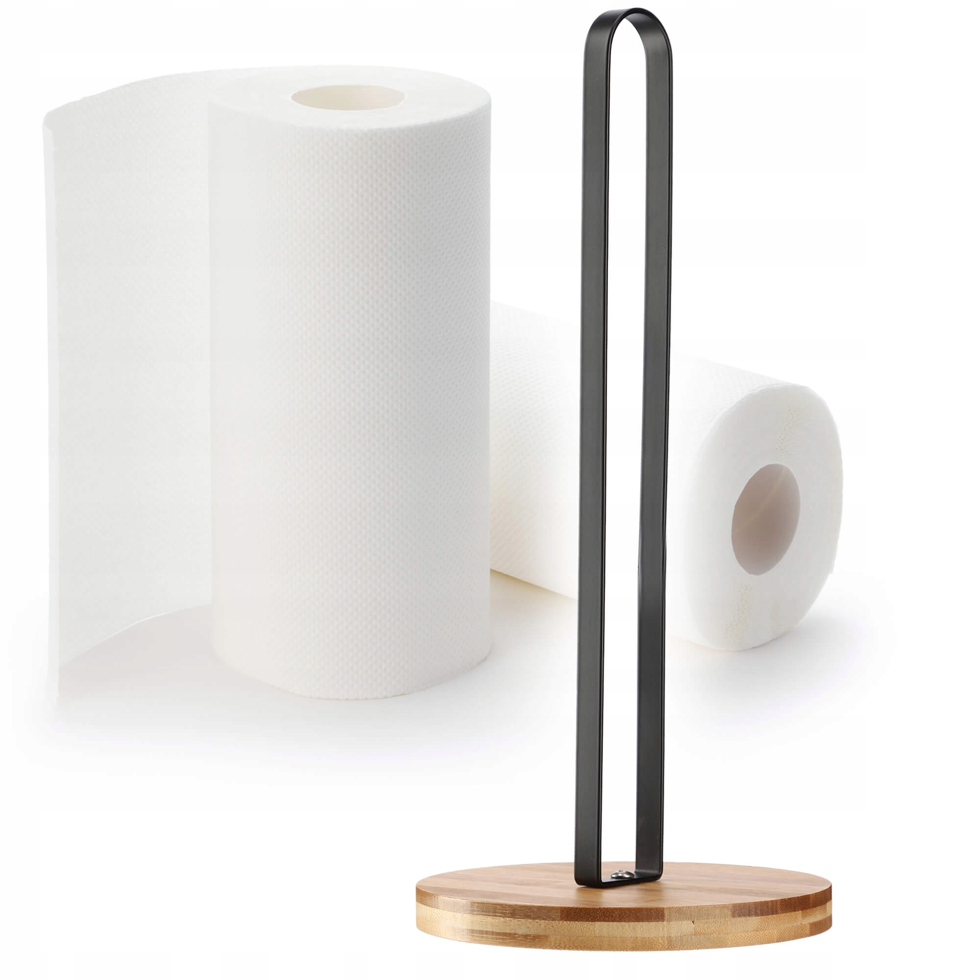 STOJAK NA RĘCZNIK PAPIEROWY METALOWY CZARNY Materiał metal