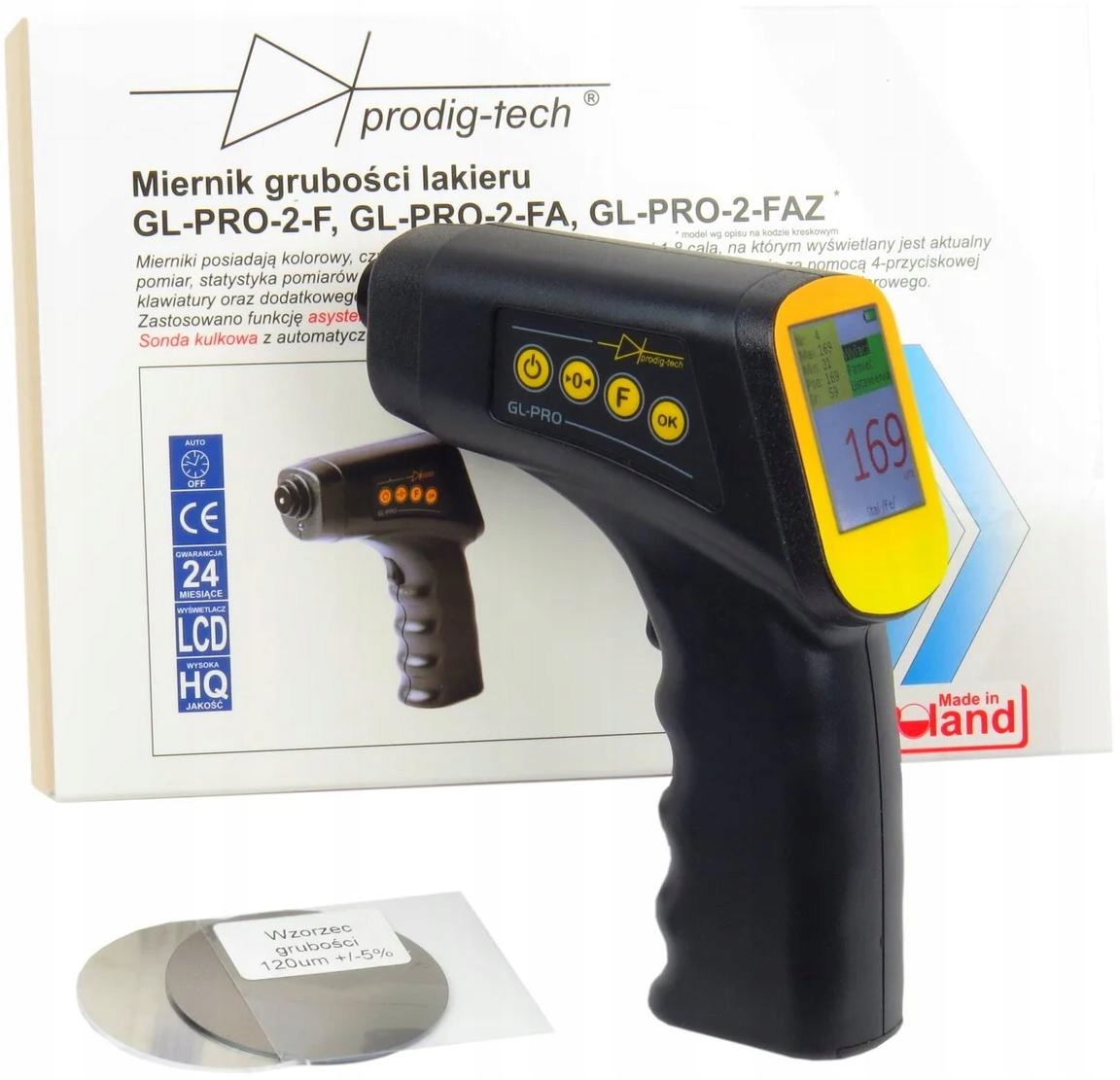 Merač Hrúbky Laku GL-PRO-2-FÁZ