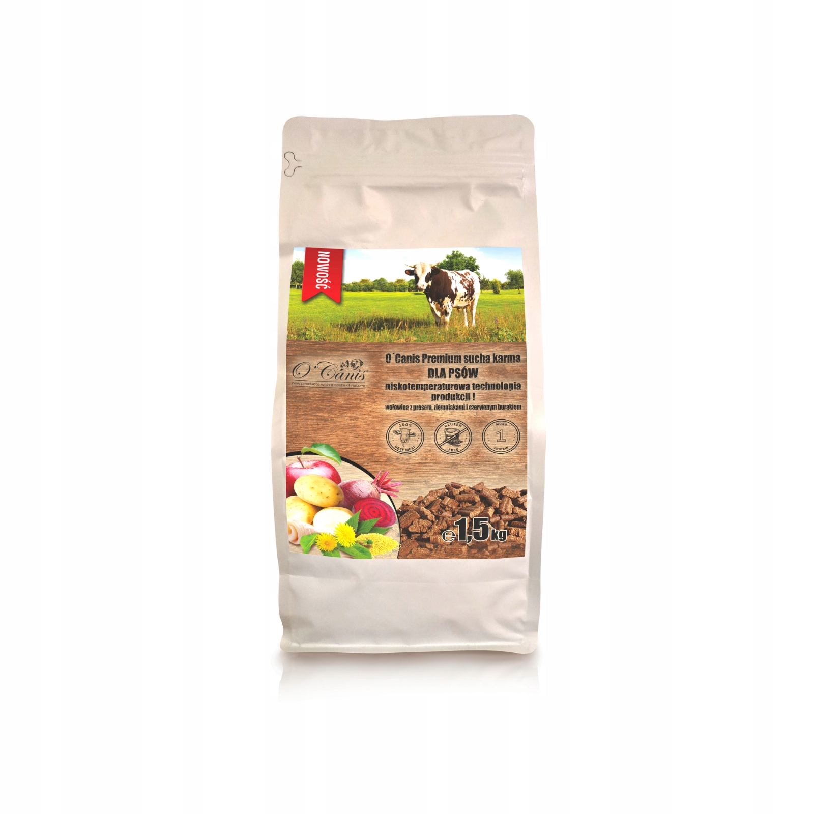 O'Canis krmivo suché hovězí maso 1,5 kg