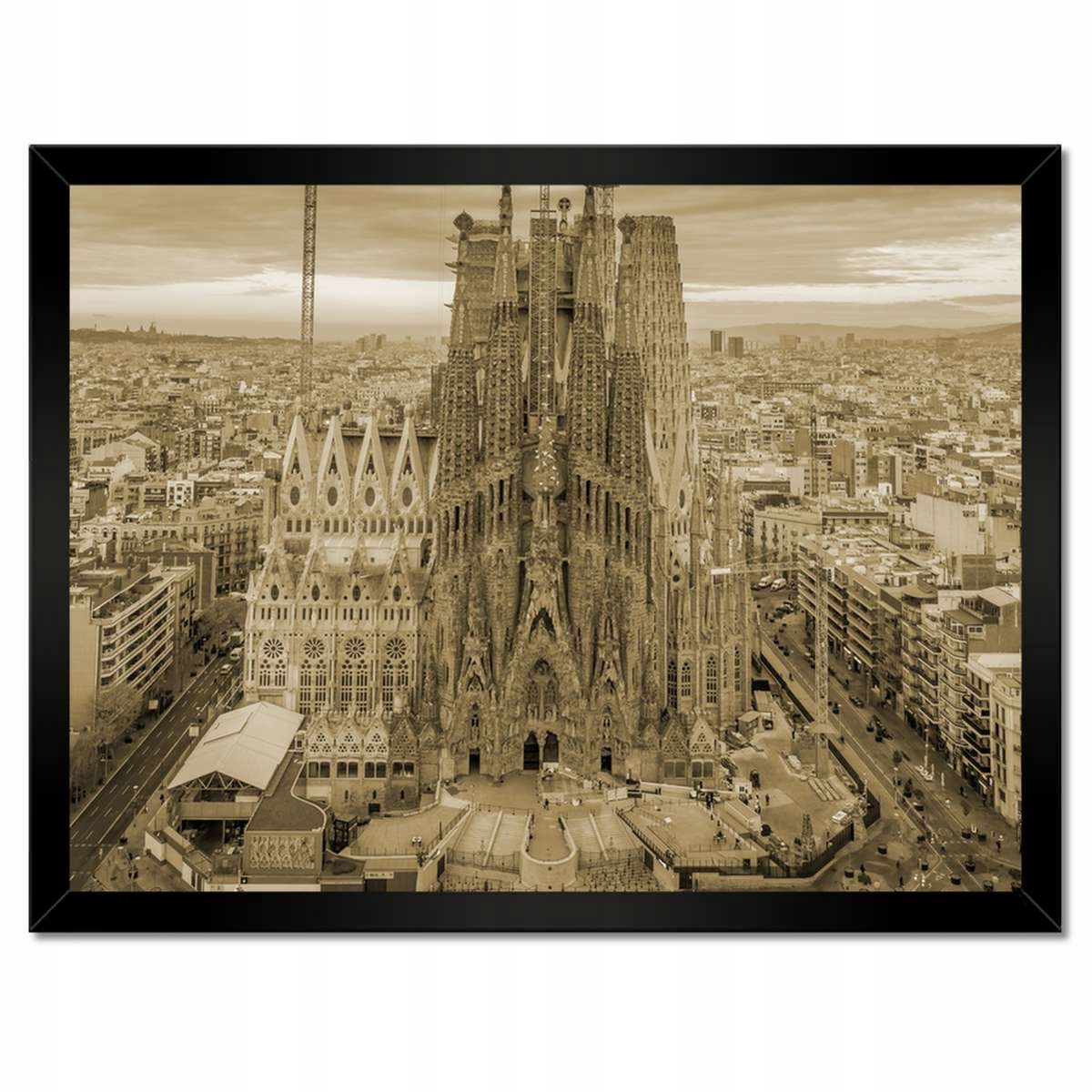 Plakáty v rámu 40x30 Slunečný den Barcelona