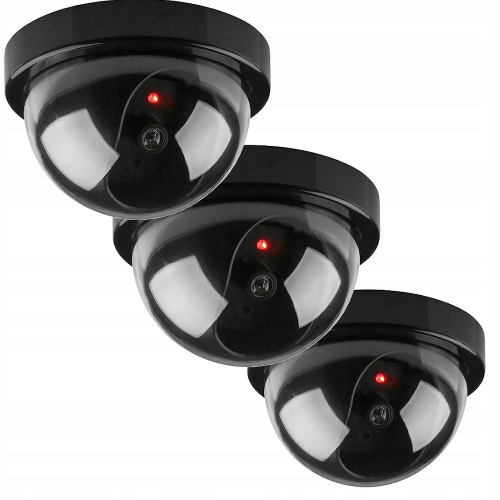 ZESTAW 3 SZT ATRAPA KAMERY KOMPUŁKOWEJ