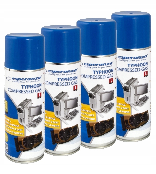 Sprężone powietrze Esperanza 4x400 ml do czyszczenia