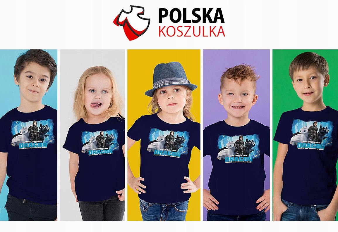 ZESTAW 3W1 KOSZULKA DLA DZIECI TATUAŻE NAKLEJKI JAK WYTRESOWAĆ SMOKA 104 Stan opakowania oryginalne