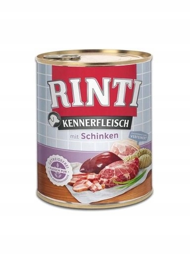 4x Rinti Rinti Kennerfleisch Schinken krmivo pro psy šunka 800 g