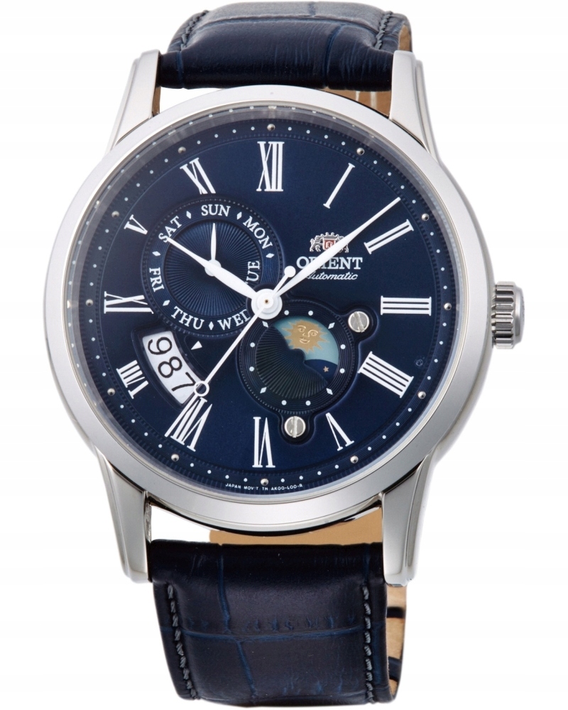 Nové originální Pánské Hodinky Orient Sun & Moon RA-AK0011D30B Automatický pásek