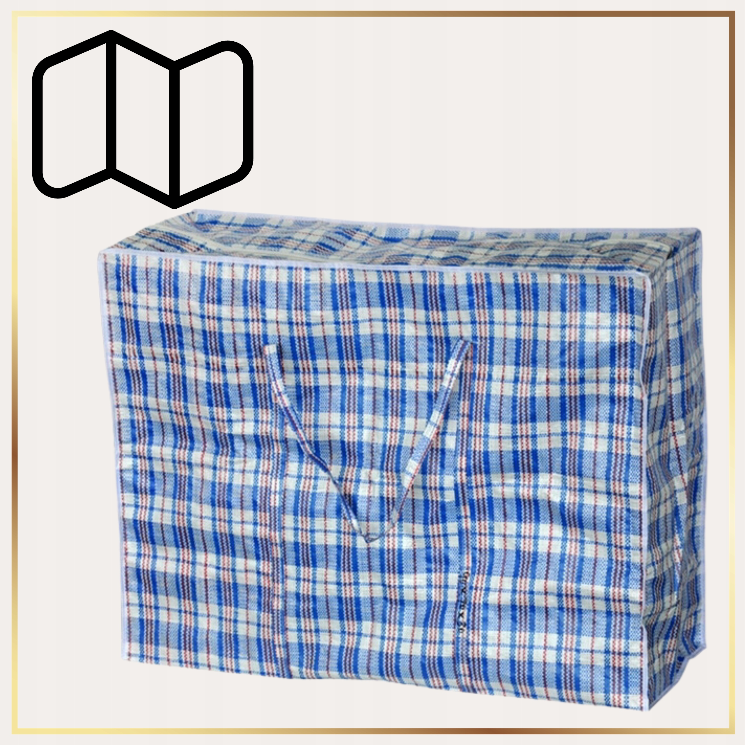 BARDZO DUŻA TORBA BAZAROWA XXL PAKOWA RUSKA DO HANDLU Szerokość (dłuższy bok) 88 cm