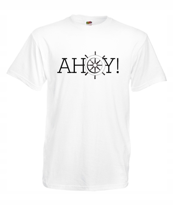 

S Koszulka Męska Żeglarz Marynarz Kapitan Ahoy