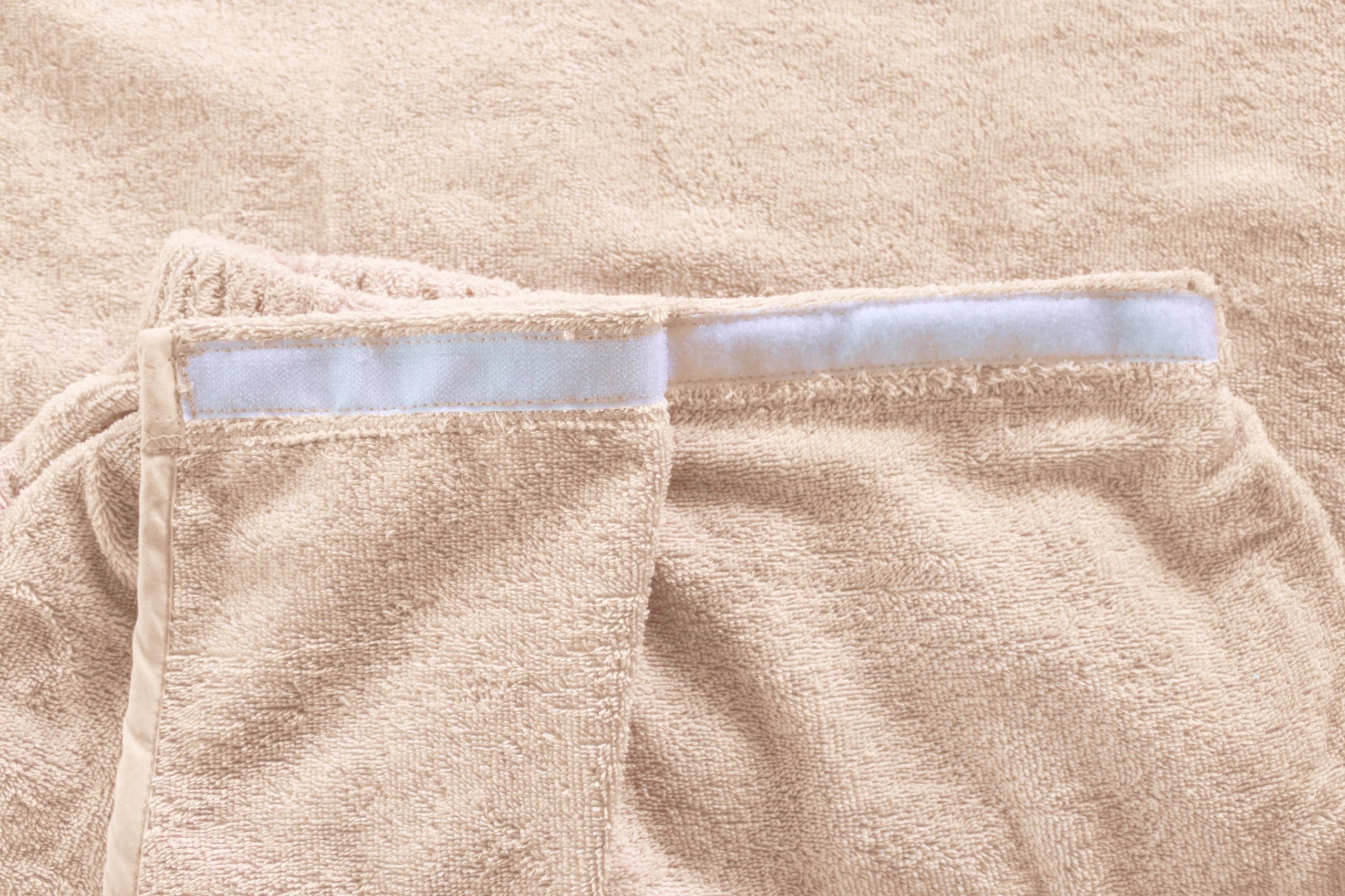 RĘCZNIK KĄPIELOWY FROTTE DO SAUNY PAREO DAMSKIE L/XL BAWEŁNA SPA BASEN BEŻ Długość 75 cm