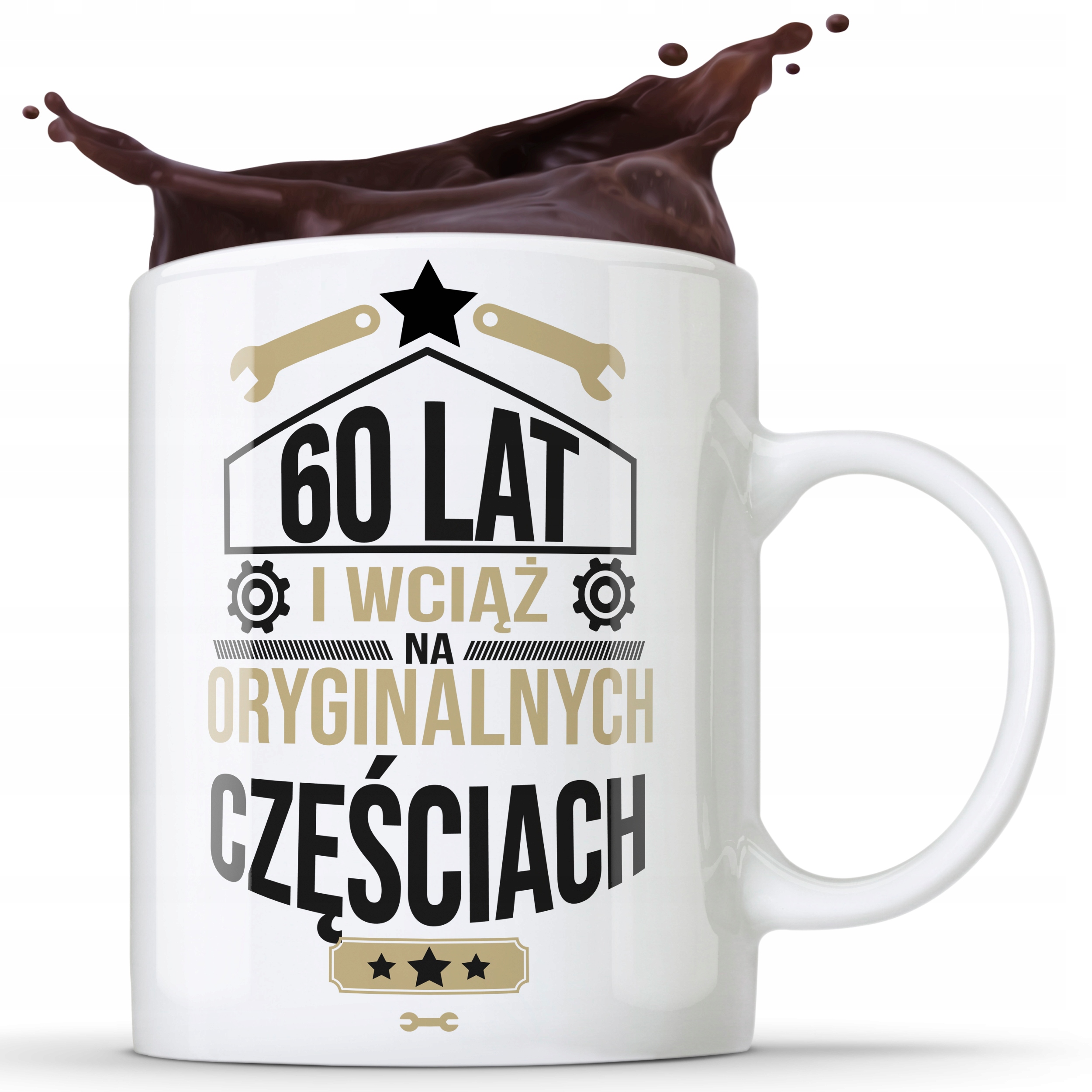 

Kubek Biały Na 60 Urodziny Urodzinowy