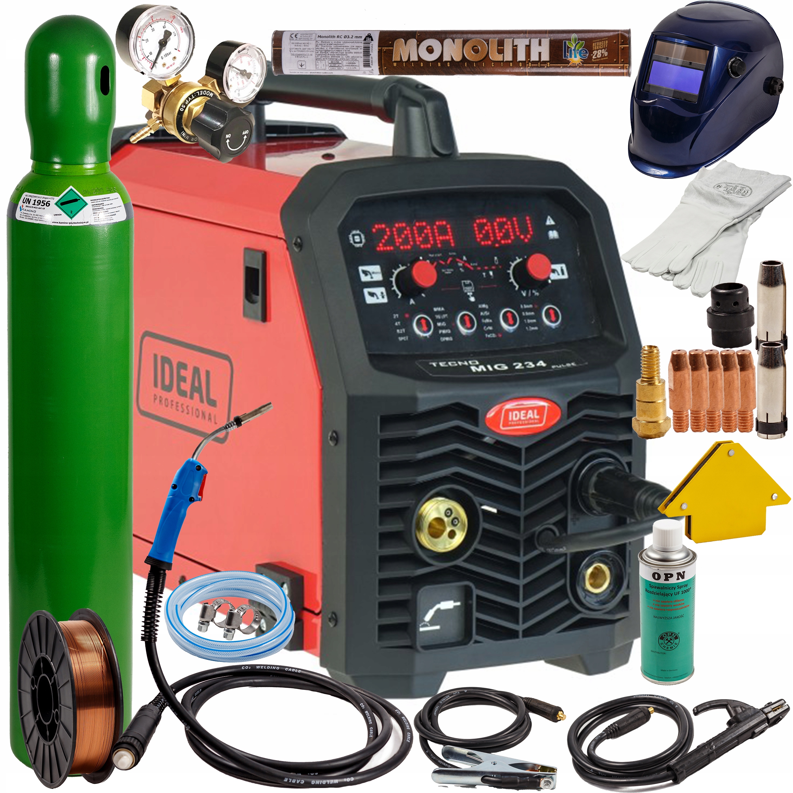 Migomat Ideal 234 Pulse poloautomatický svařovací stroj, sada 1