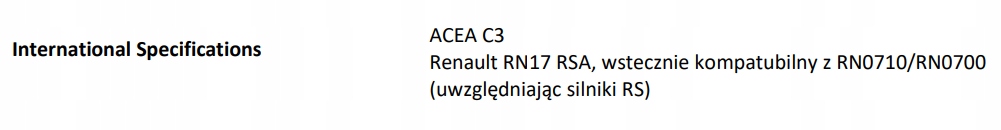 OEL 0W40 TECH SPORT 5L OLEJ ELF 0W40 5L EVOLUTION R-TECH SPORT / C3 / RN17 Rodzaj syntetyczne
