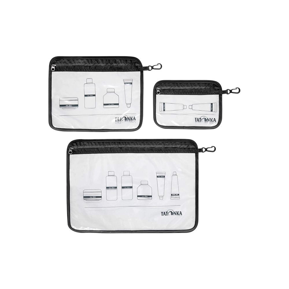 Zestaw organizerów Tatonka Zip Flight Bag Set black