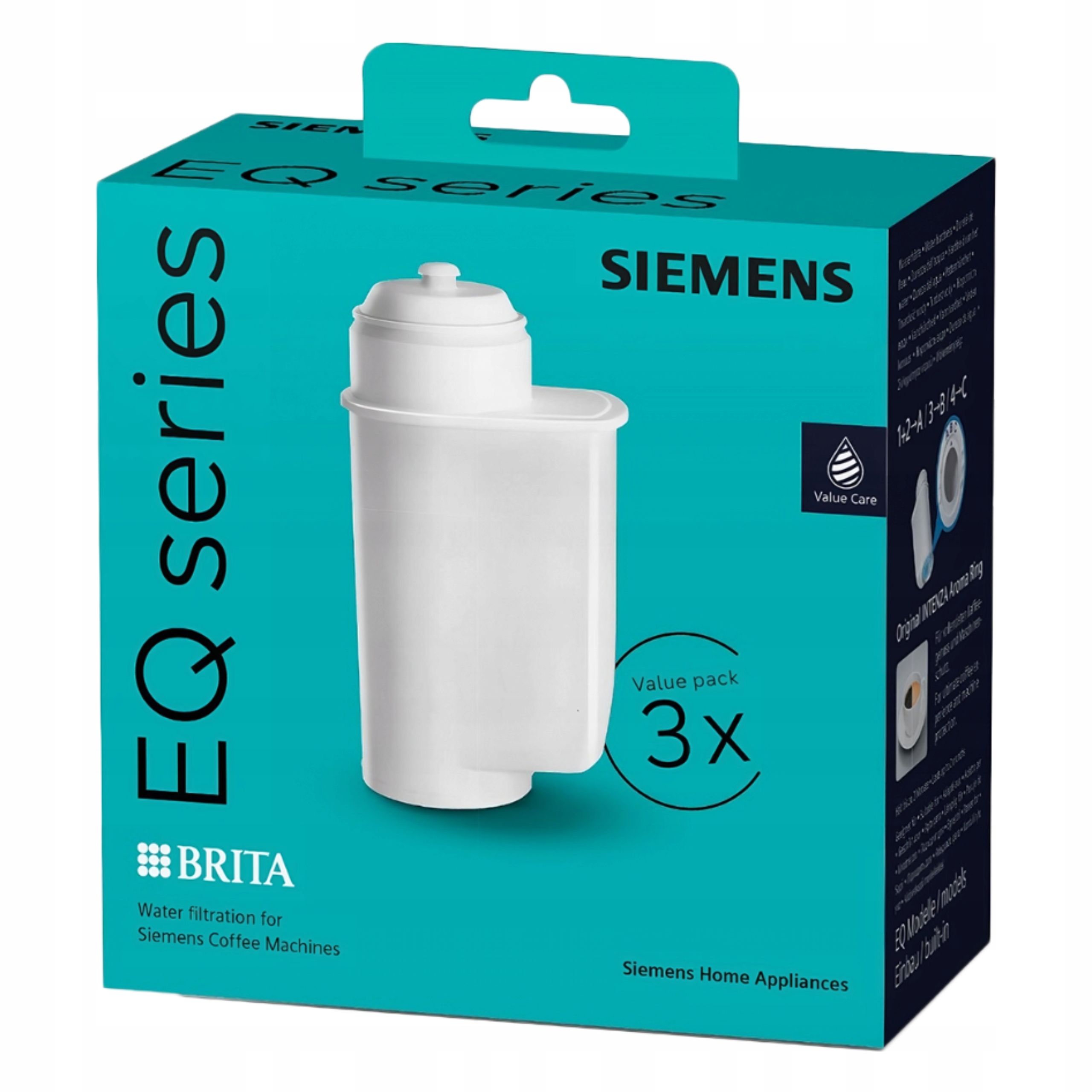 Filtry Siemens Brita Intenza TZ70033 do ekspresu Eq. series, Tassimo – 3szt