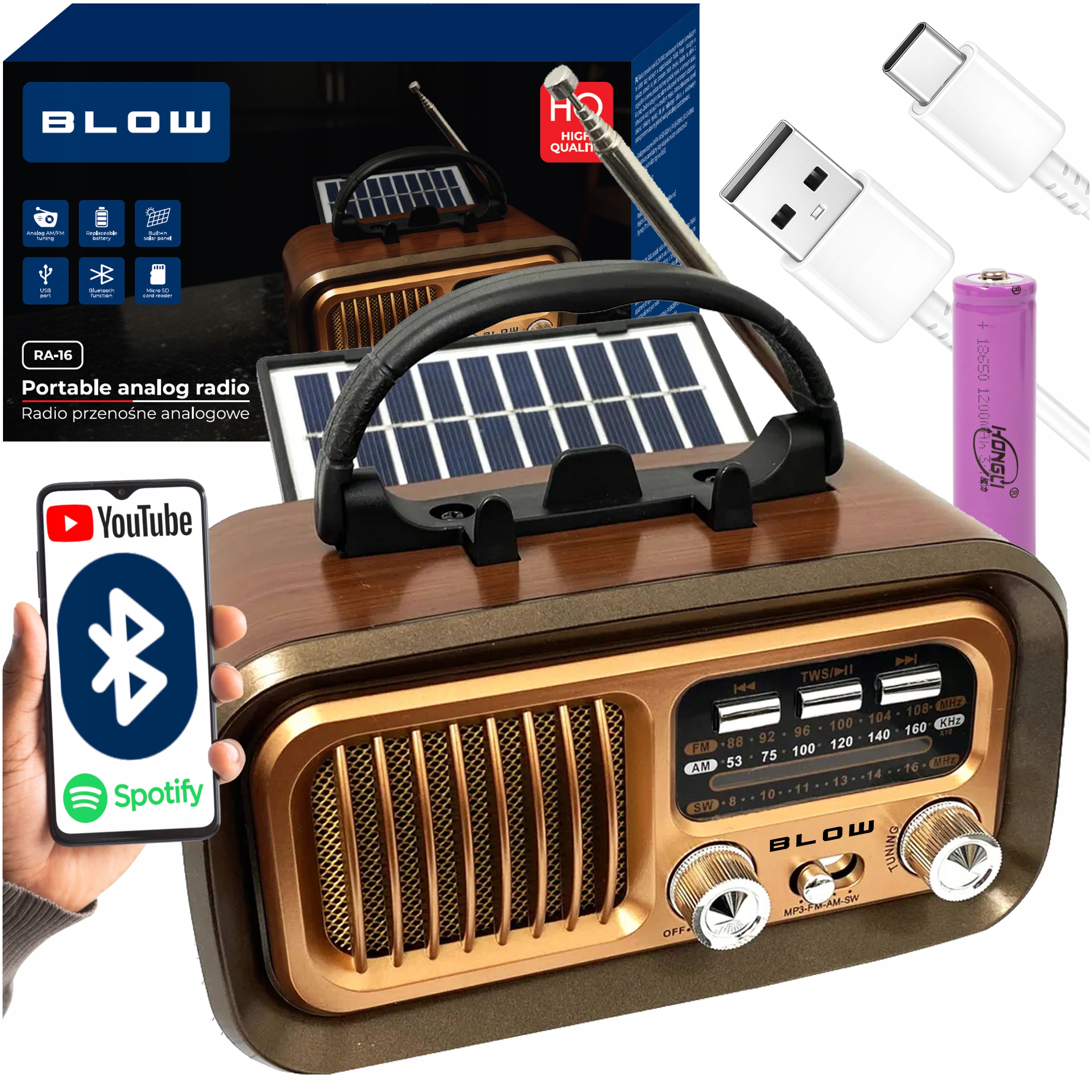 КУХНЯ РАДИО ПОРТАТИВНЫЙ РЕТРО НА СОЛНЕЧНЫХ БАТАРЕЯХ BLUETOOTH FM АККУМУЛЯТОРНАЯ БАТАРЕЯ