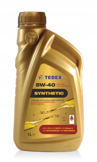 Olej silnikowy Tedex Synthetic Sn/sm/cf C3 5W40 1L