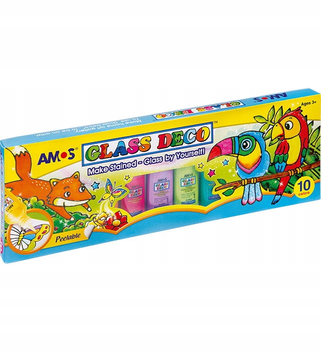 FARBY WITRAŻOWE AMOS GD22P10 22 ML X 10 KOLORÓW