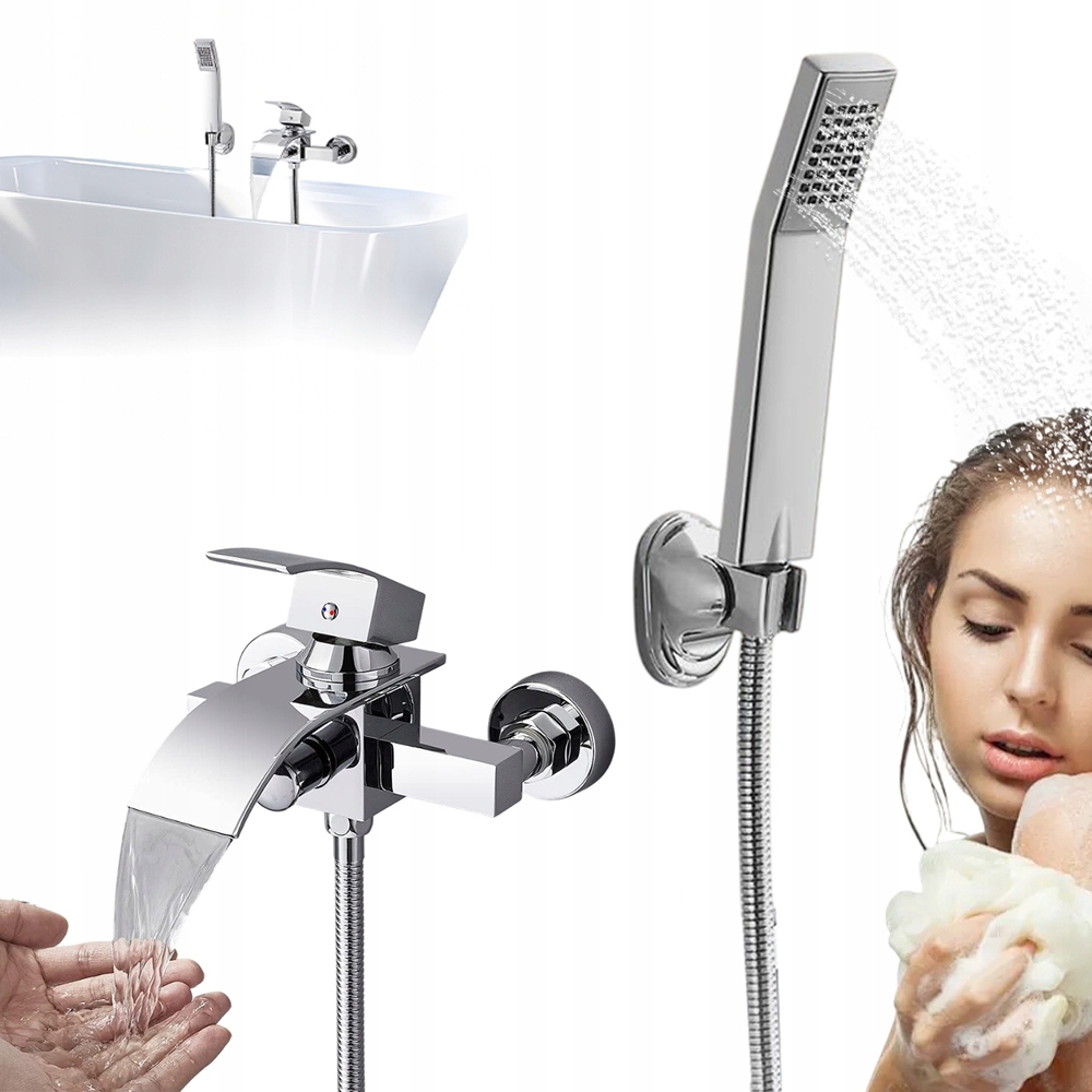 Vanová A Sprchová Baterie Set Vysoká Kvalita Hadice 1,5 M Vysoká Kvalita