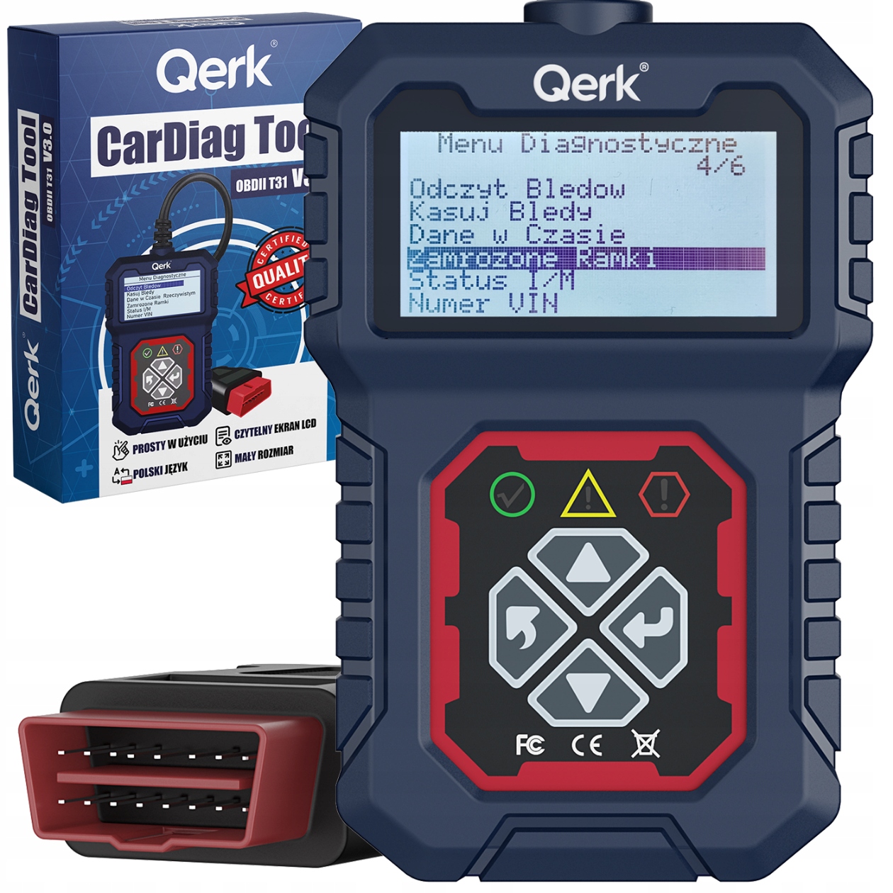 Zaktualizowany Skaner Kodów Błędów Silnika Qerk T31 Polskie Menu Tester Pl