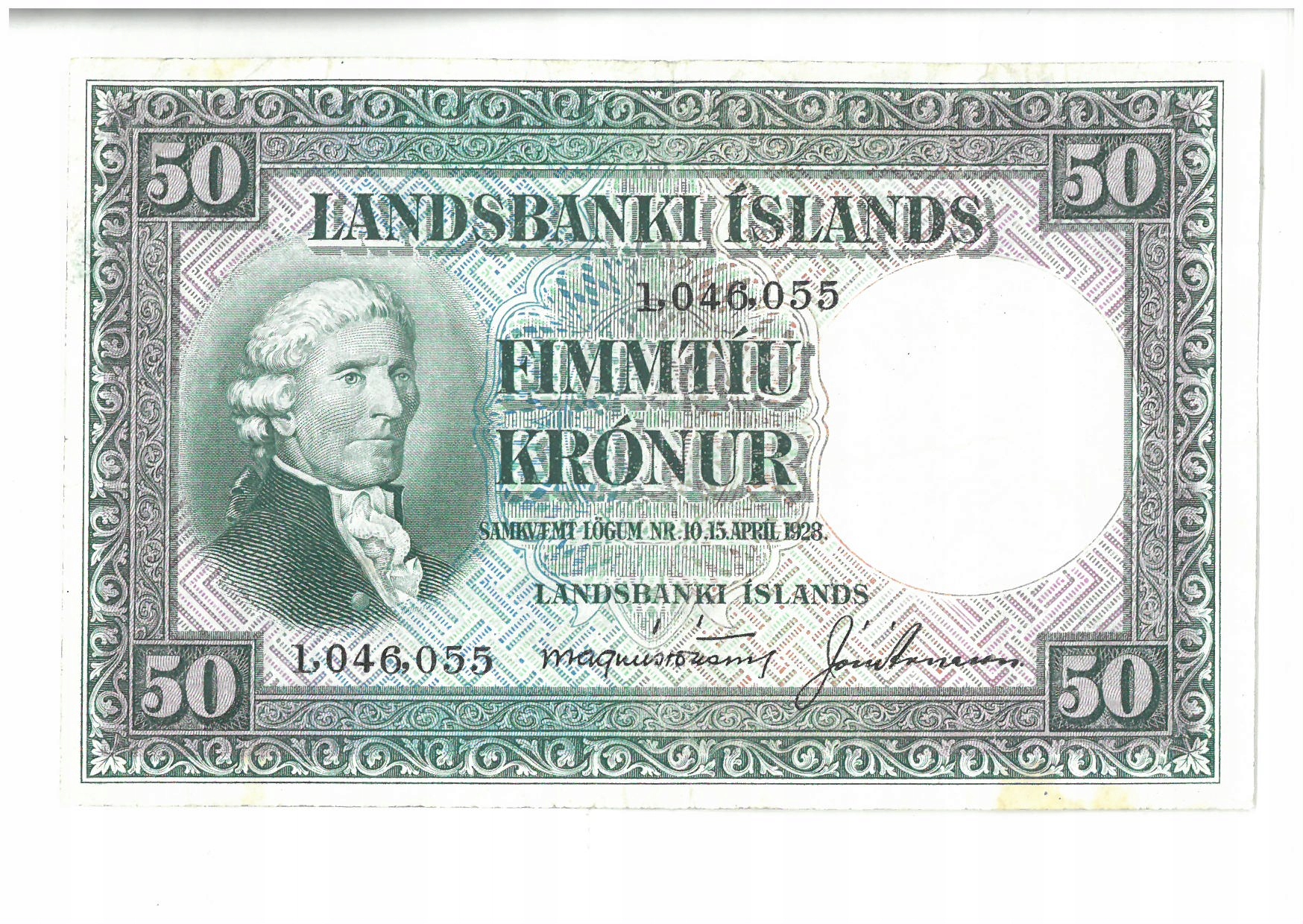 50 koron 1928 Islandia P-34