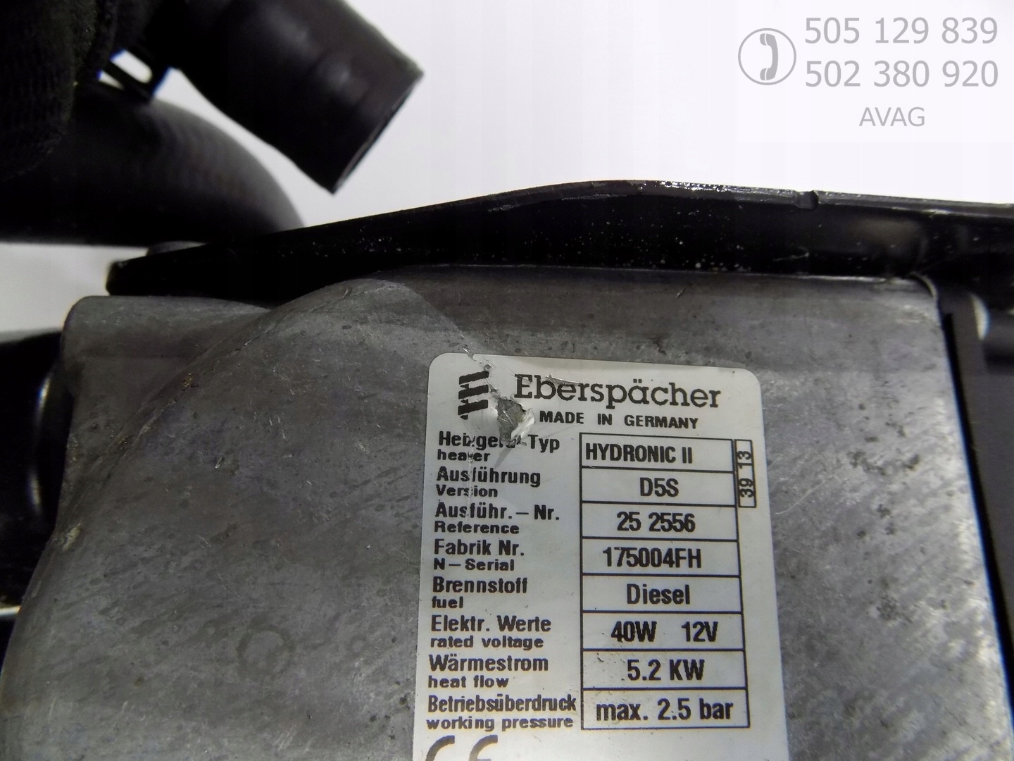 RANGE ROVER VOUGE L405 WEBASTO Producent części Eberspaecher