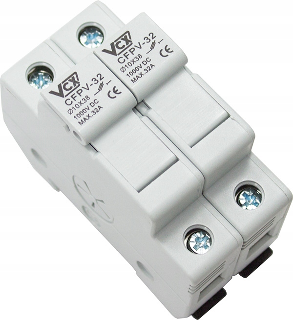 

Rozłącznik Bezpiecznik 10x38 1000V DC Solar 32A 2P