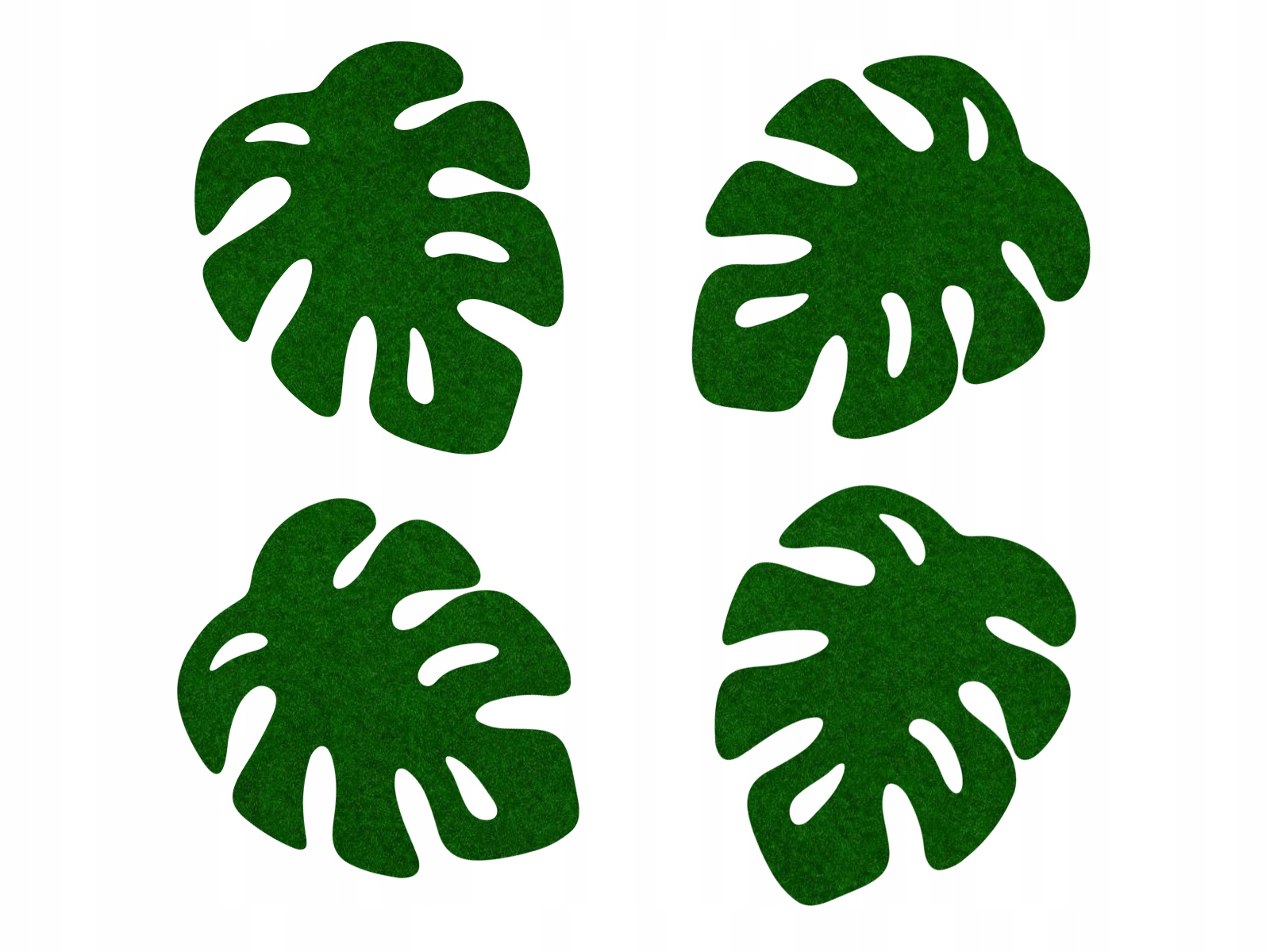 

Podstawka z filcu monstera hawajska 12 cm 4 szt