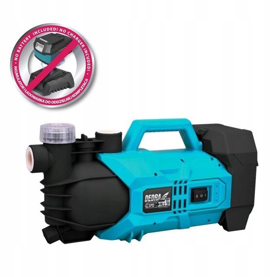 Dedra aku čerpadlo na vodu 47l/min., výtlak 22m, pripojenie 1 ", 18V bez bate