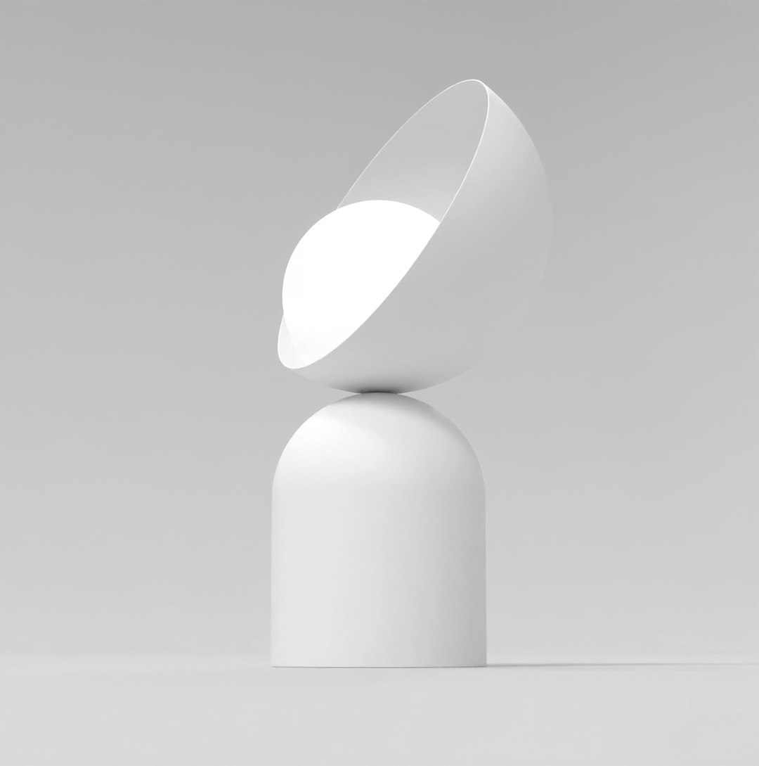 Stolová lampa Boto LN1 v škandinávskom štýle – biela elegancia