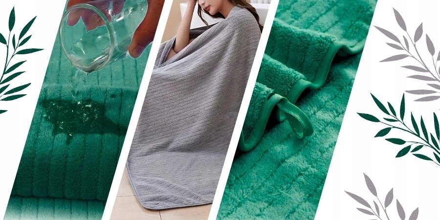 DUŻY RĘCZNIK KĄPIELOWY 50X100 SZYBKOSCHNĄCY Z MIKROFIBRY PLAŻOWY CHŁONNY S1 Materiał dominujący mikrofibra