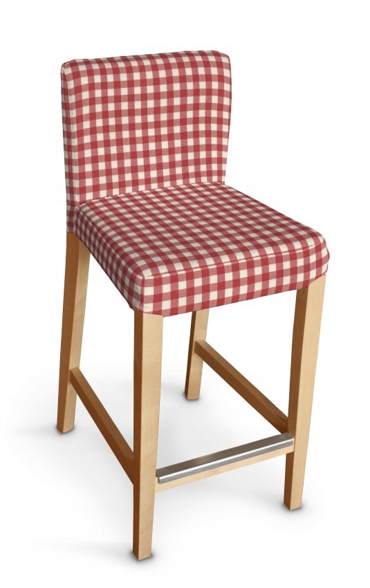 Dekoria potah na barovou židli Henriksdal krátký Ikea červený