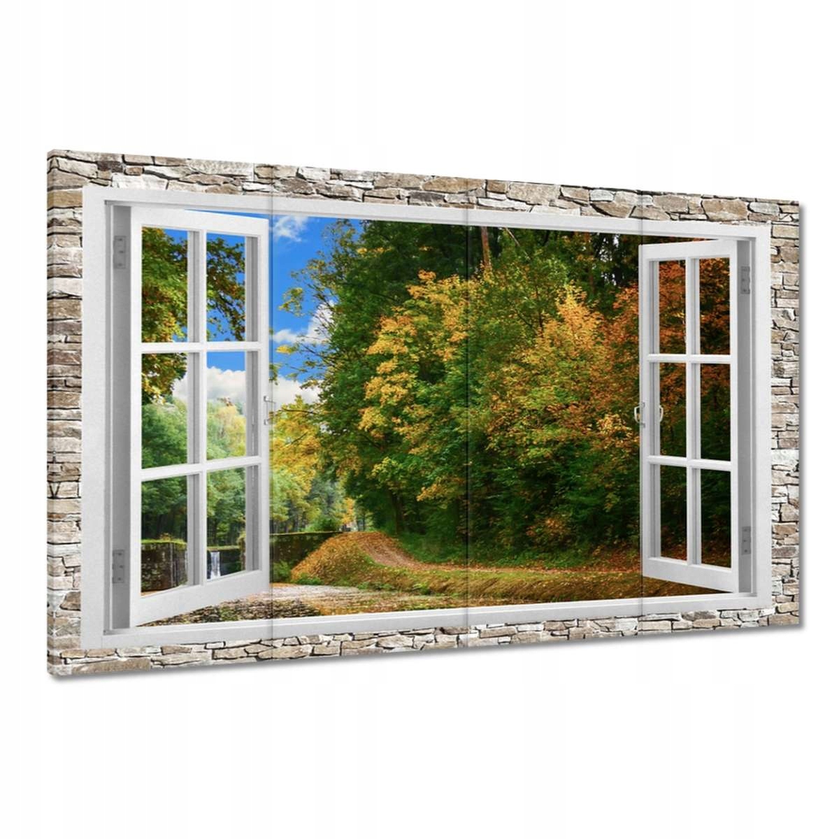 Obrazy 120x80 Podzimní pohled z okna
