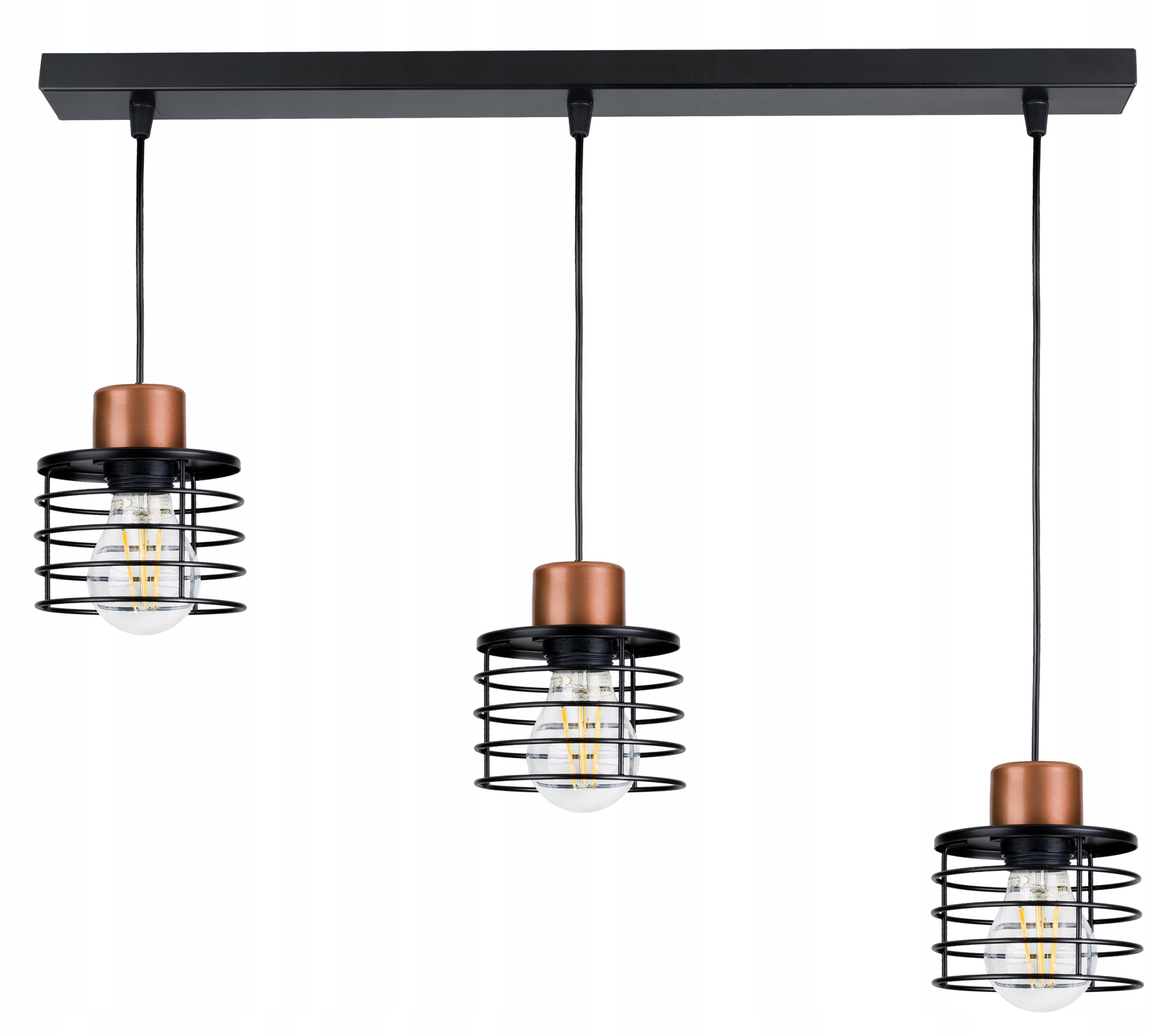 Závěsná stropní lampa Lustr Zwis drát Pružina