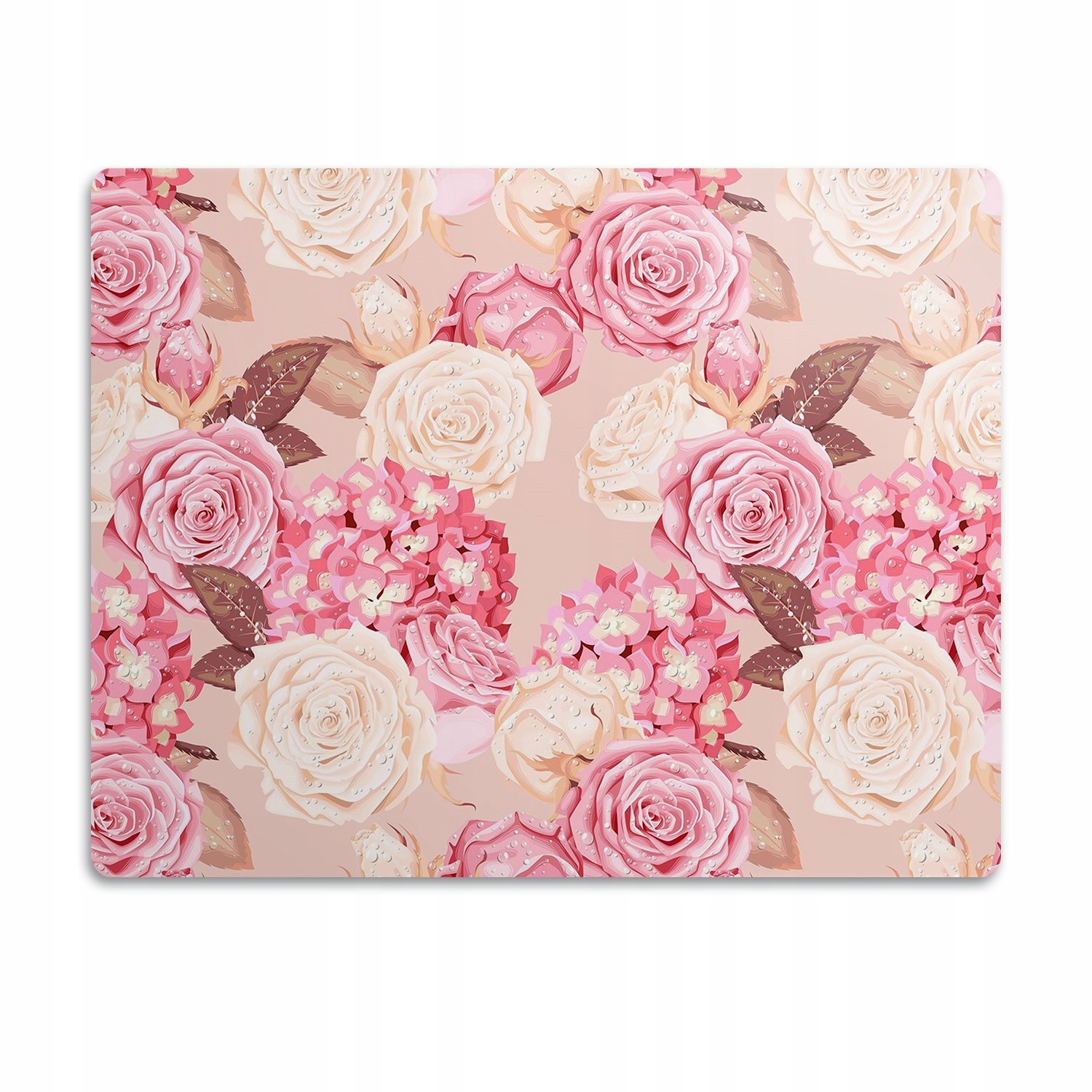 Levně Podložka pod záchod pro kočky Růže a hortenzie 60x40 cm