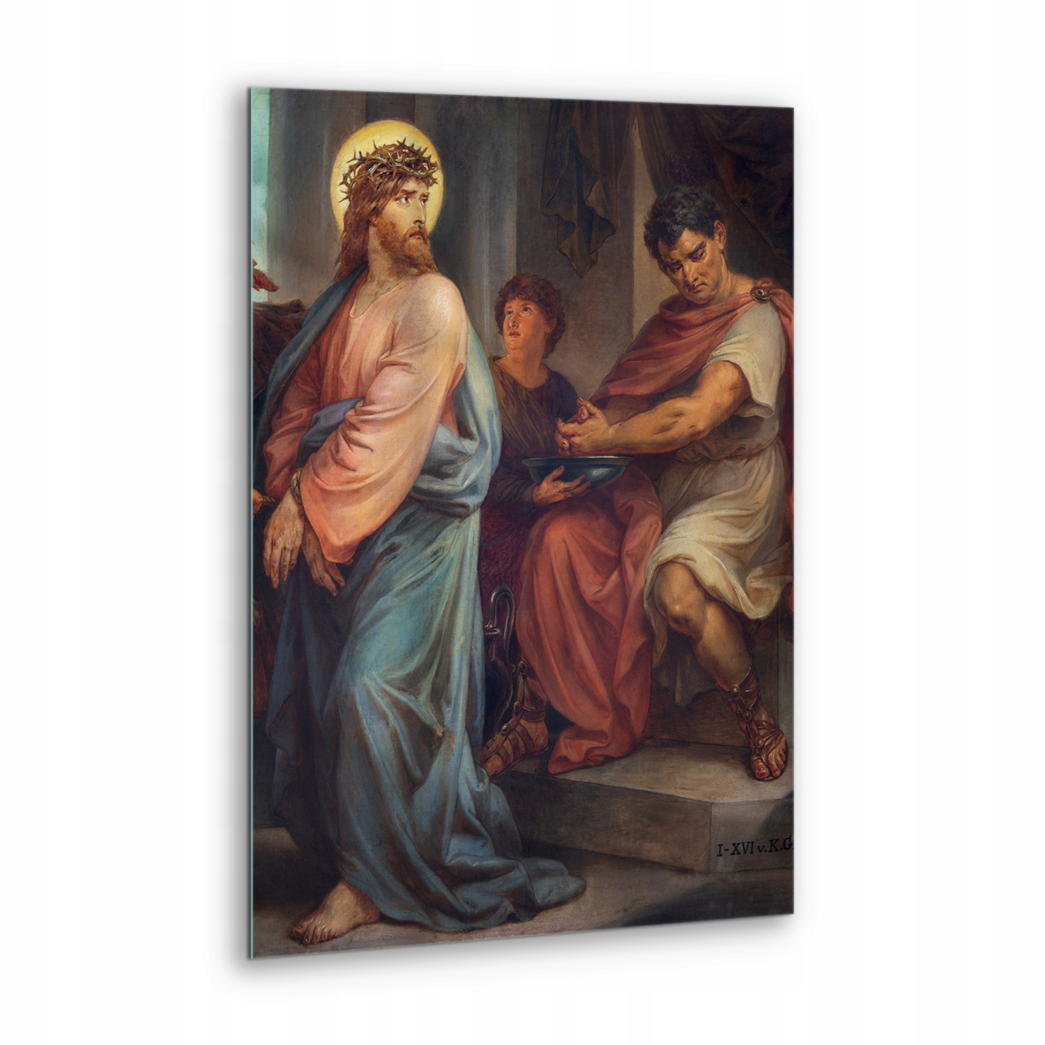 Unikátní obraz skla Ježíš před Pilátem