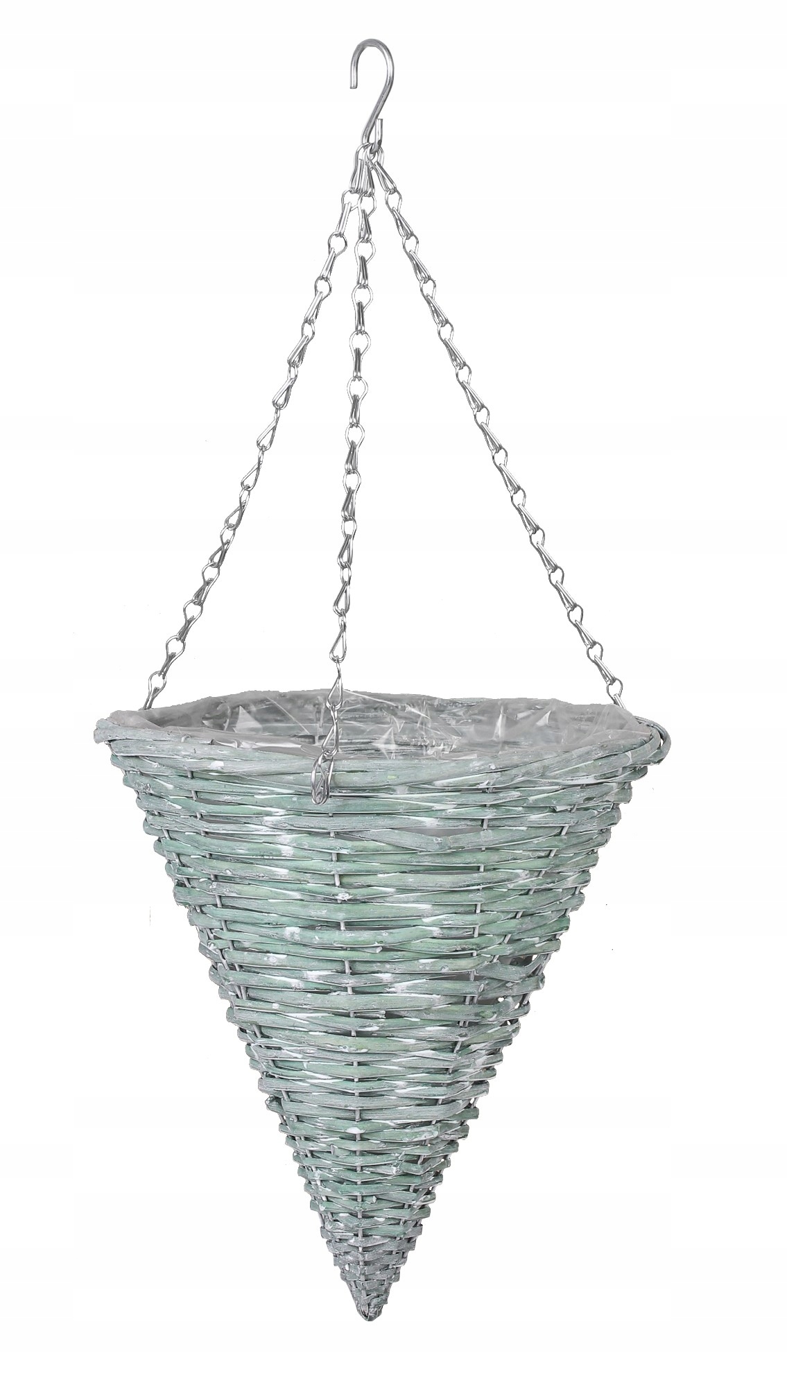 

Wiklinowy Kosz Wiszący Z Folią Na Kwiaty Stożek