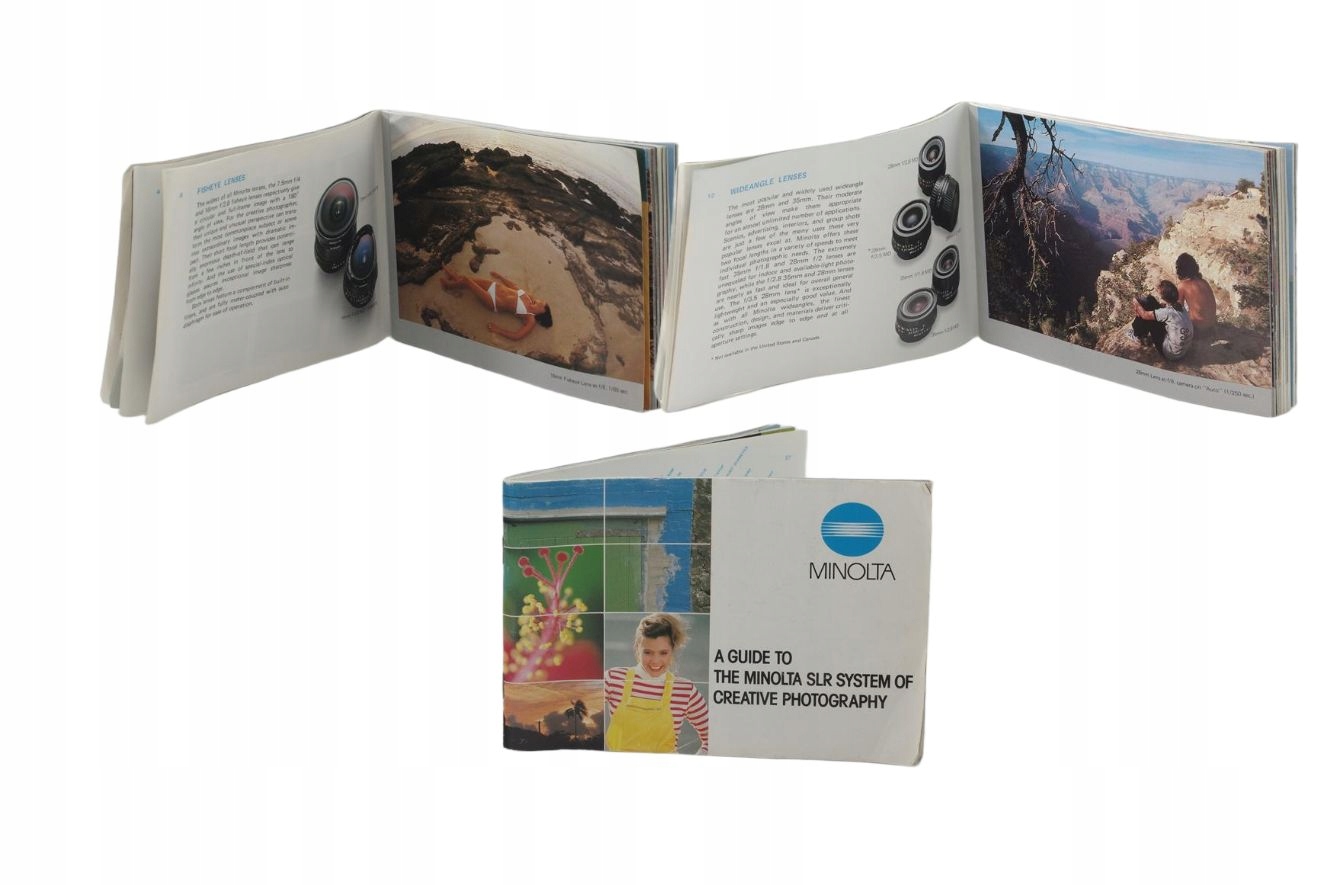 KATALOG-PRZEWODNIK MINOLTA SLR SYSTEM -jęz.angielski #ETR