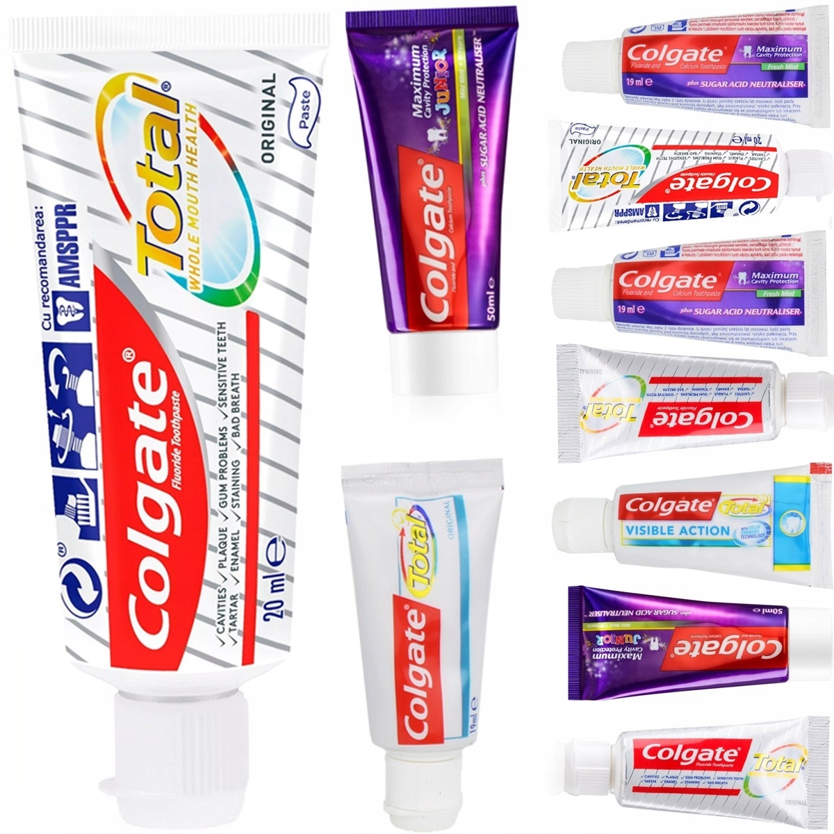 

Pasta Do Zębów Colgate 19ml 10 Sztuk Pasty Zestaw