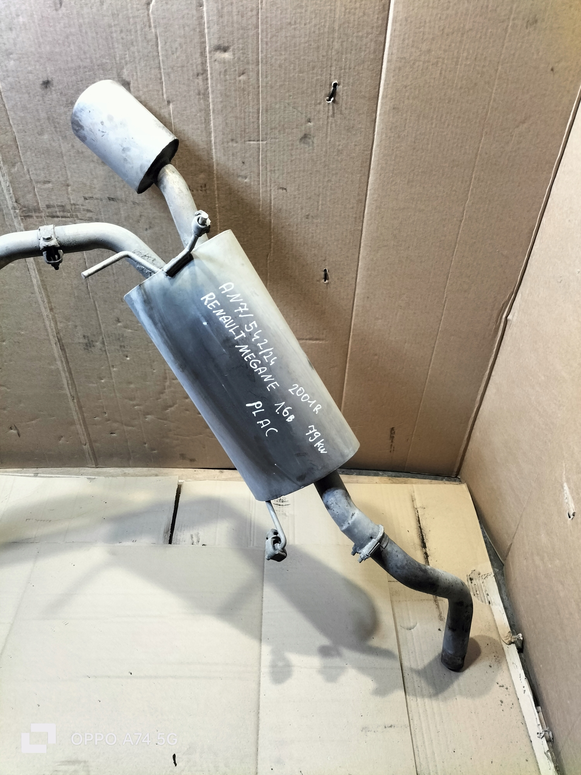 TLUMIK KONCOWY MEGANE e 1.6B 79KW 2001R