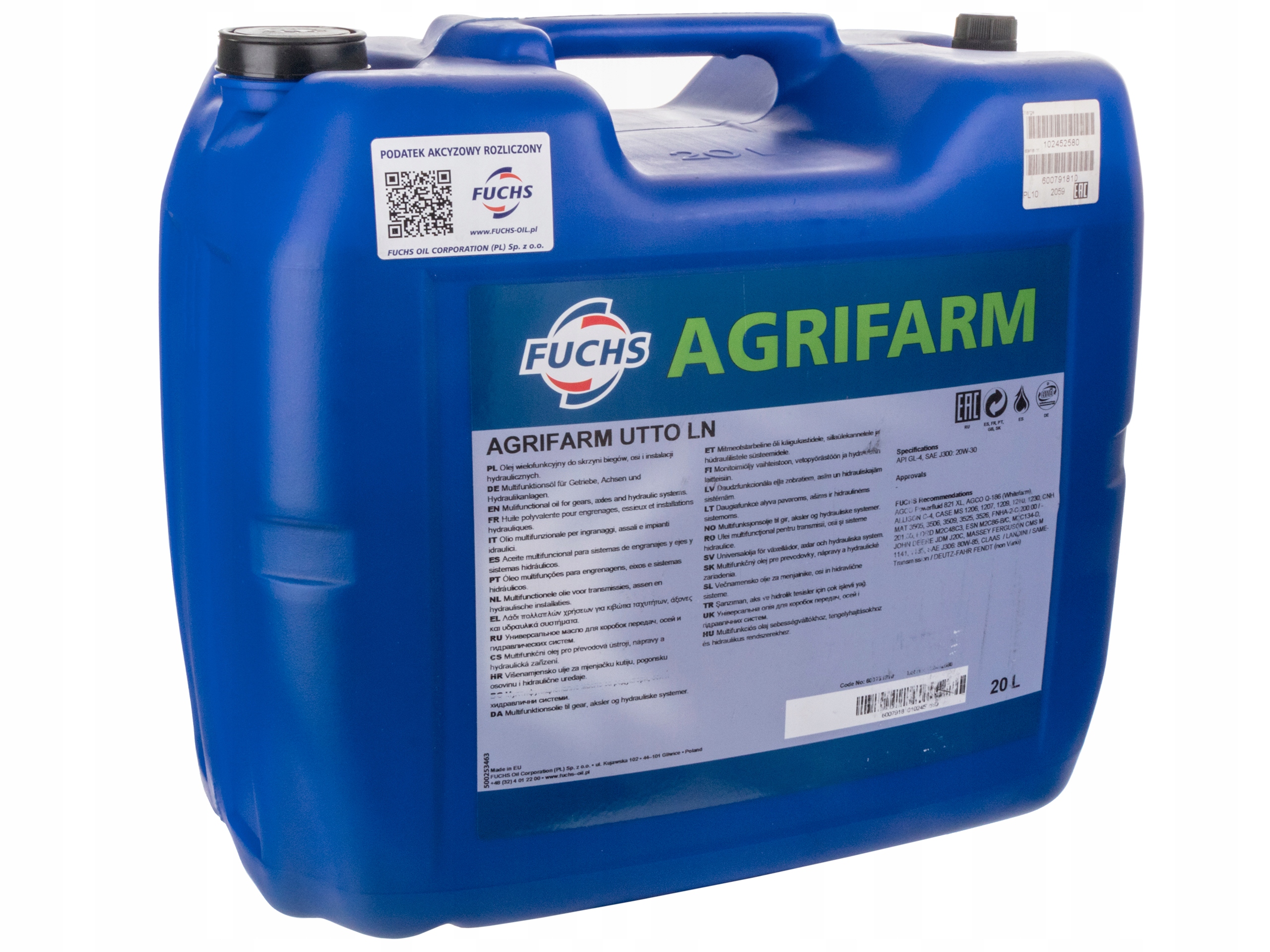 Трансмиссионное масло utto. Fuchs Agrifarm UTTO MP (20 Л.). Масло Fuchs Agrifarm UTTO MP 20л. Масло Agrifarm UTTO MP 20л артикул. Универсальные трансмиссионно-гидравлические масла UTTO.