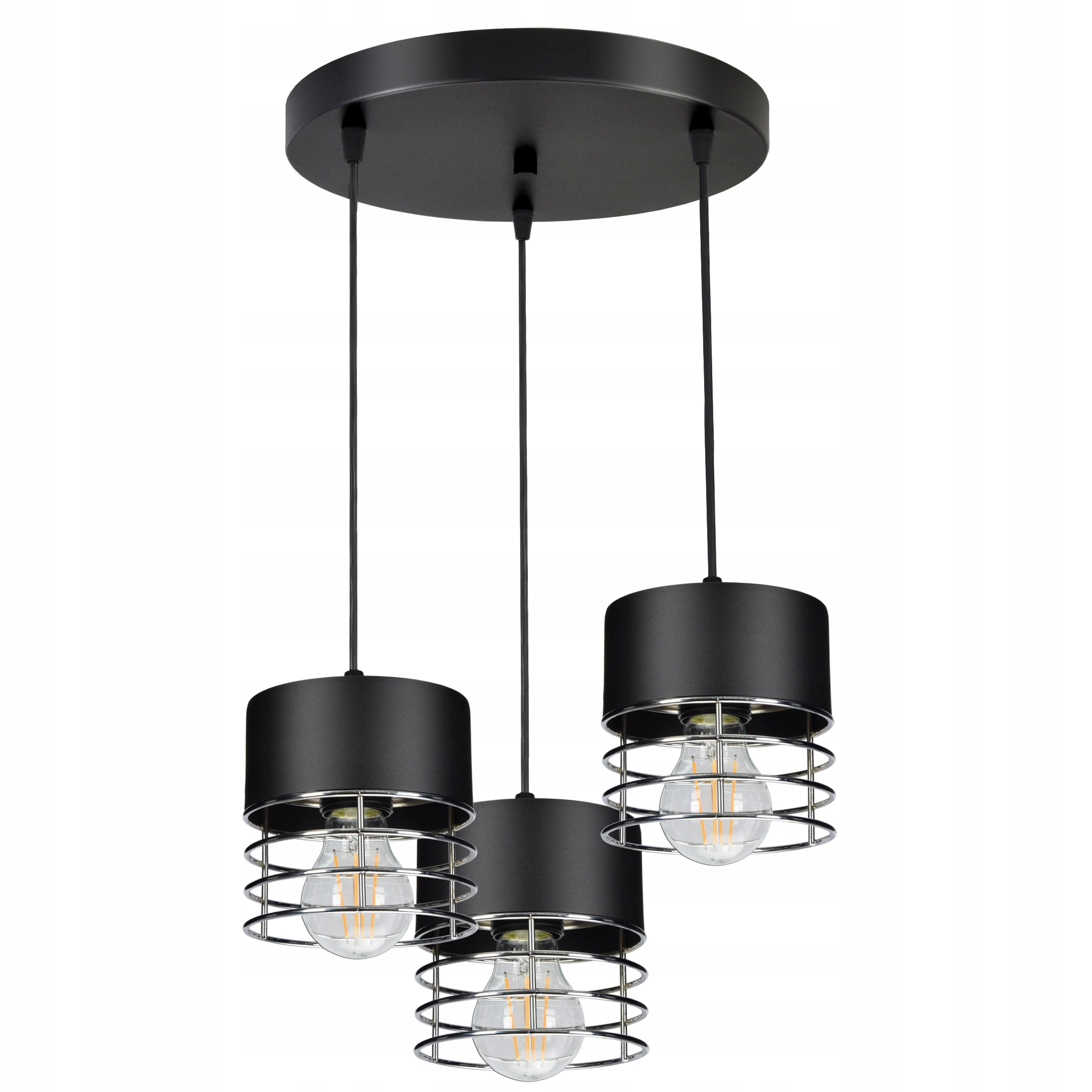 

Lampa Żyrandol Led Sufitowa Wisząca Vigo III Chrom
