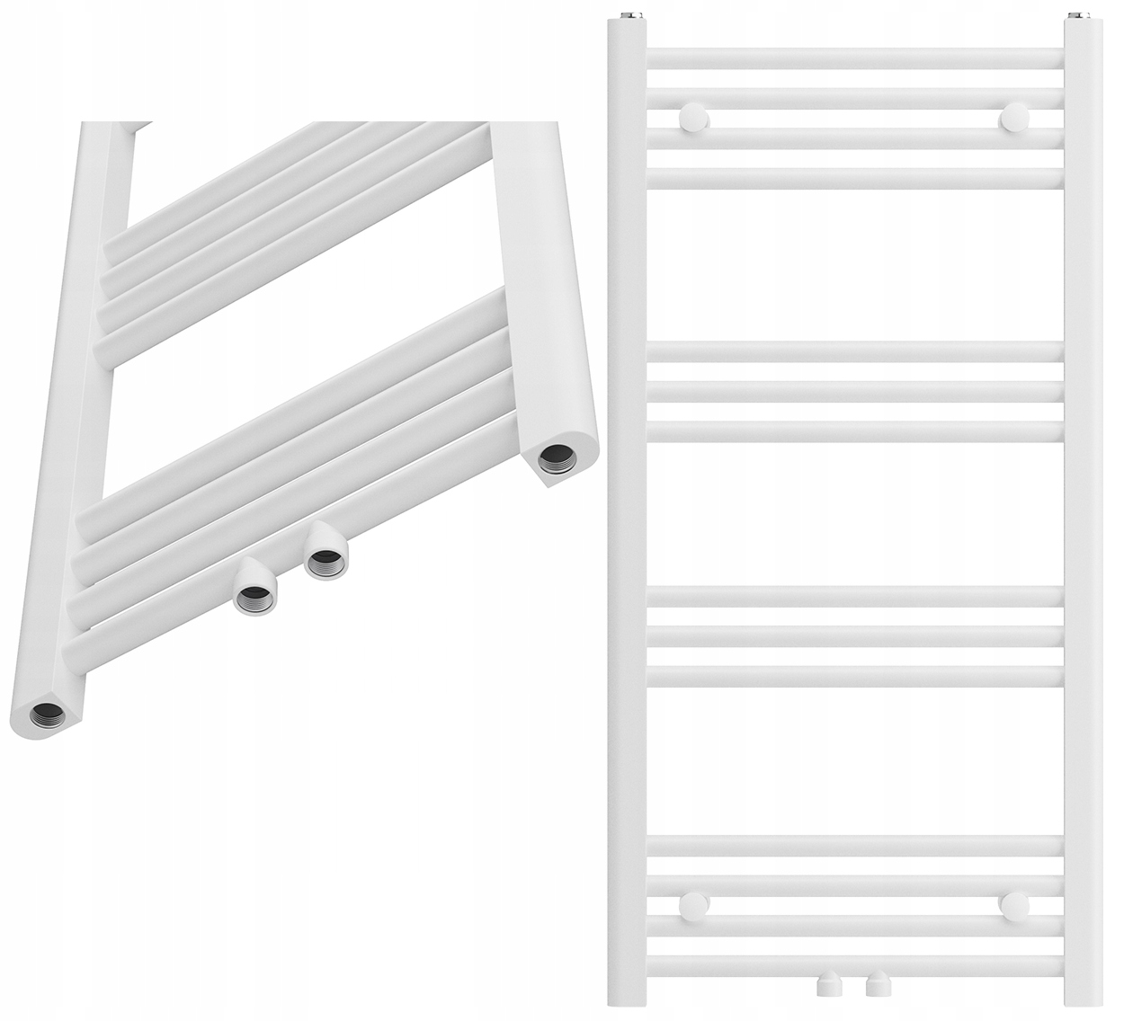 Kúpeľňový Ohrievač Kaloryfer Moderný Biely 100x50 cm Raven