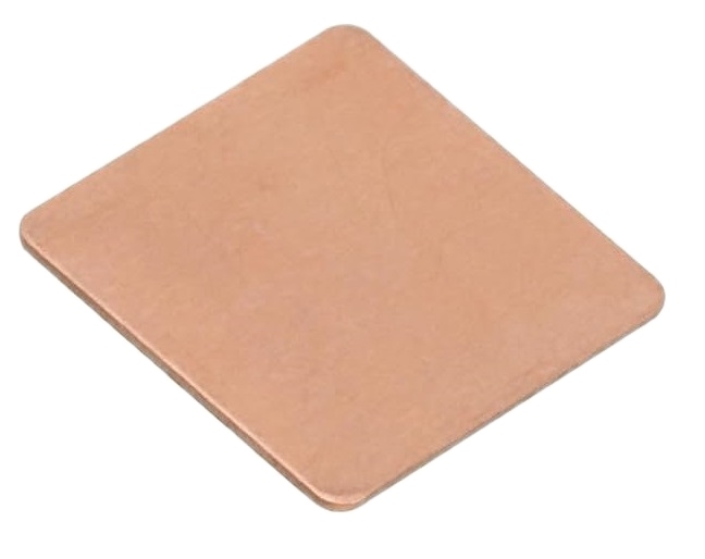 TERMOPRZEWODZĄCA MIEDZIANA BLASZKA CHŁODZĄCA PODKŁADKA CPU GSM 20X20X0.3MM