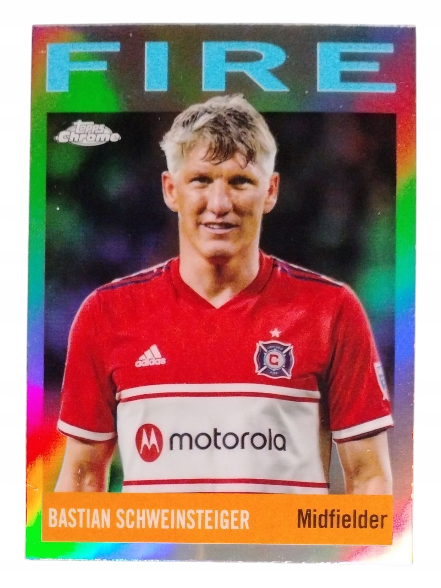 Topps Chrome Mls 2024 Fire 64T-18 Bastian Schweinsteiger Chicago Fire