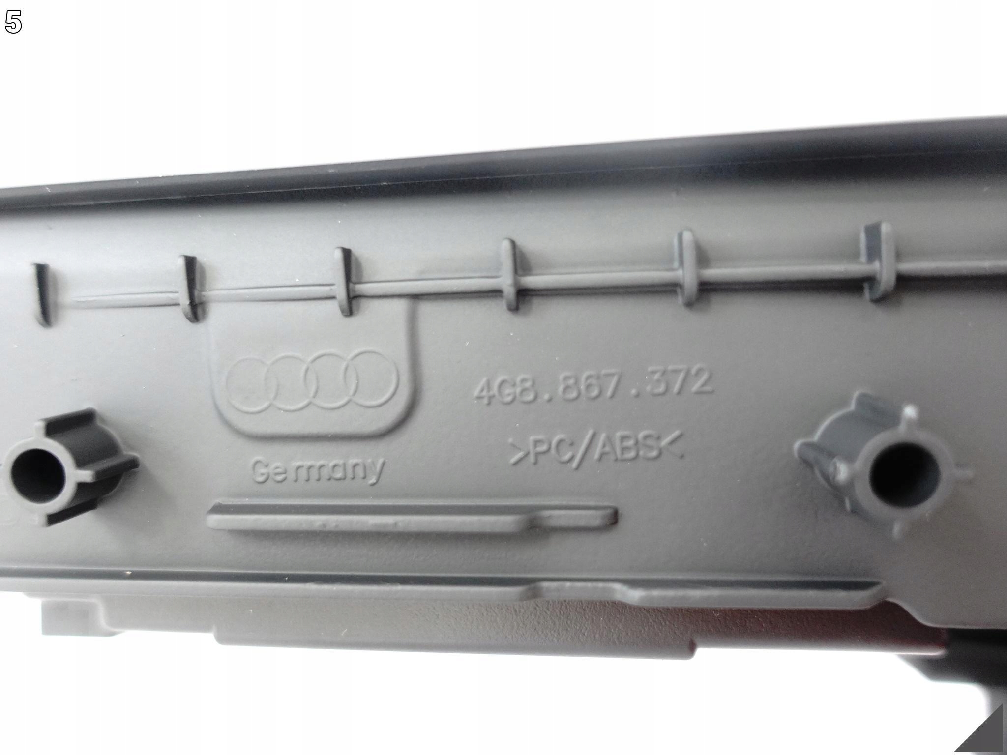 AUDI RS7 S7 A7 4G8 C7 POIGNÉE PORTIÈRE PRAWYCH ARRIÈRE COMMANDES CENDRIER