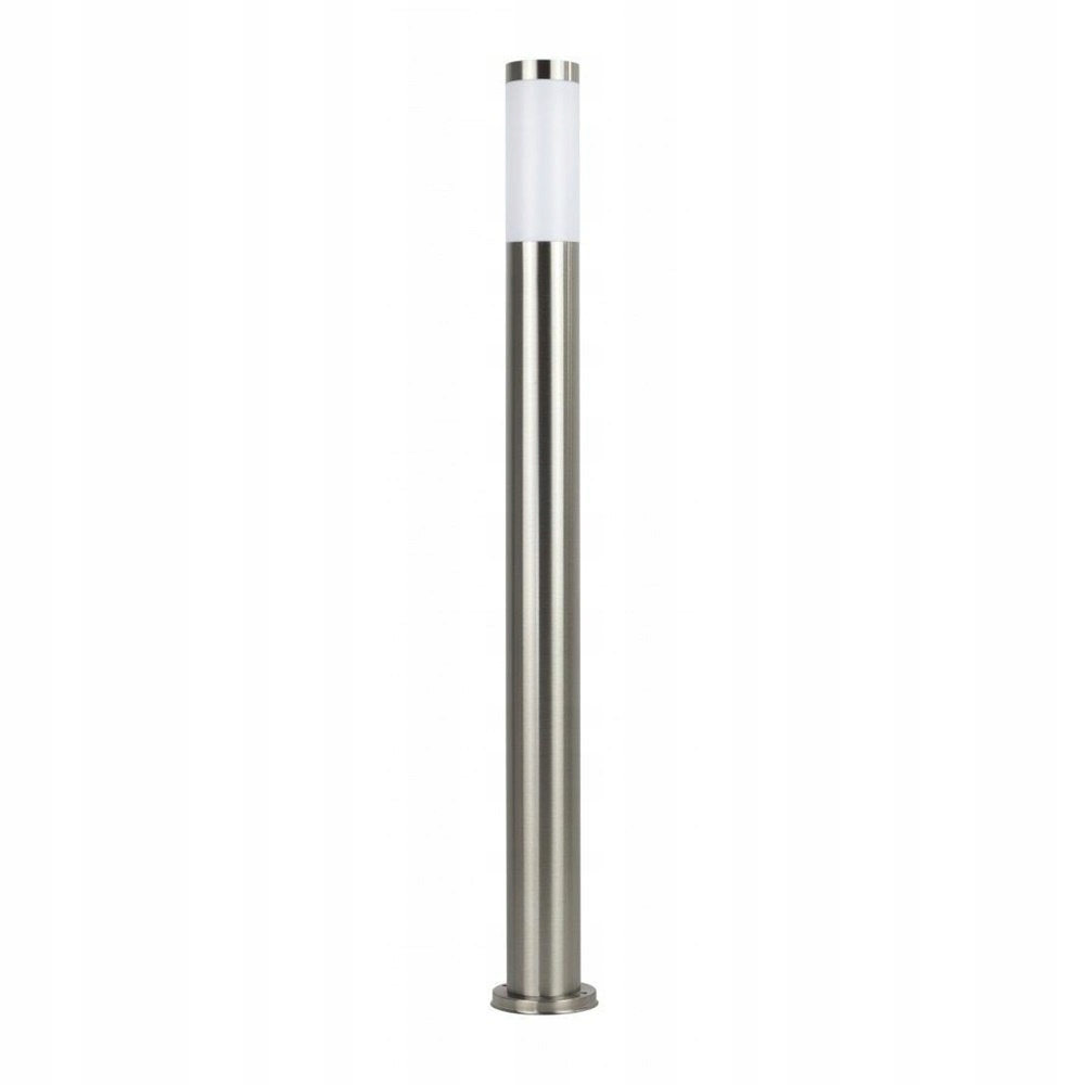 Srebrna lampa zewnętrzna słupek ogrodowy 110cm