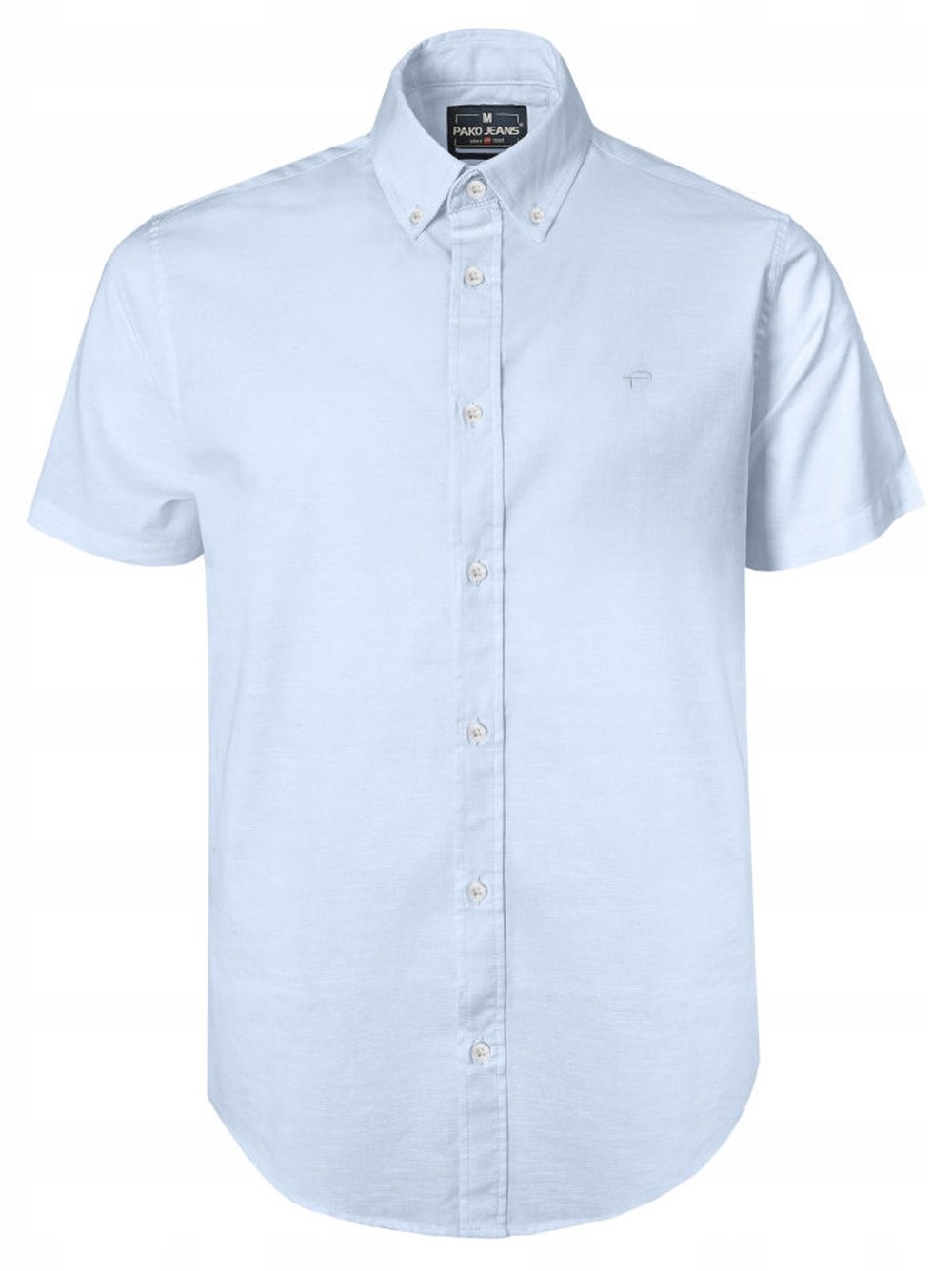 Lněno-bavlněná pánská košile Pako Jeans modrá XL