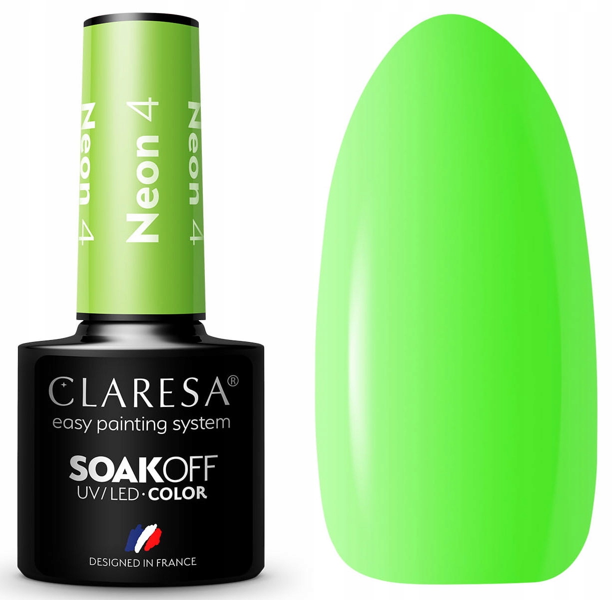 

Claresa Lakier Hybrydowy Neon 4 Zielony